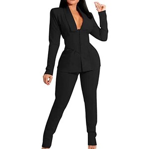 Tuta Elegante Invernale 2 Pezzi Per Donna Curvy - Maglione E Pantalone In Morbido Felpa - Tinta Unita
