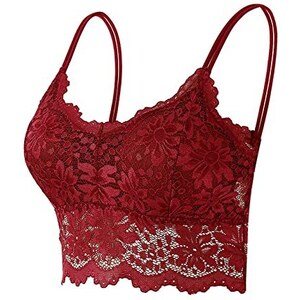 Reggiseno Sportivo Donna Cross Back Imbottito: Morbido E Traspirante Per Yoga E Corsa (Taglia L, Rosso)