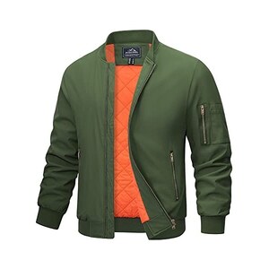 Westtrend Giubbotto Bomber Da Uomo Giubbotto Bomber Con Colletto Alla Coreana Casual Ricamato Con Logo Nasa Capispalla 108980166