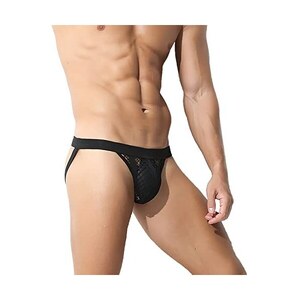 Cewifo Slip Uomo Sexy Hard Trasparente Intimo Uomo Sexy Hot Pelle Slip Uomo Sexy Hard Pelle