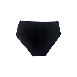 Mutande Donna Hipster Vita Alta Multipack 6 Pezzi – Intimo Brasiliano In Cotone E Poliestere, Taglie Forti 1XL, Nero. Sexy, Traspiranti E Senza Cuciture. Confortevoli E Pratiche.