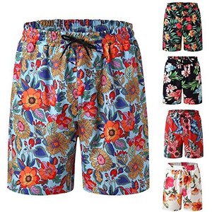 Costume Da Bagno Uomo GUGGEN | Calzoncini Watershort Con Rete Interna, Asciugatura Rapida, Vita Regolabile (Giallo, XXL) - 3