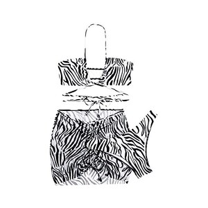 Bikini Strass Degradé con Slip Regular | Stile e Brillantezza per l'Estate
