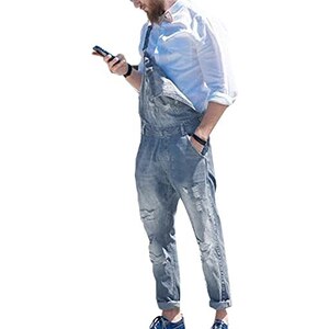 Giacca Jeans Uomo RANMCC Slim Fit Strappata - Denim Nero Modello 3082, Taglie Dalla S Alla 3XL