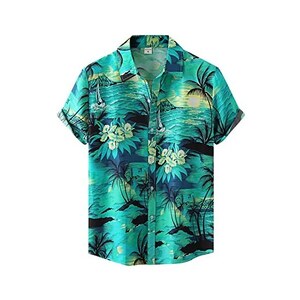 Camicia Spiaggia Uomo Con Colletto Cubano: Stampa Geroglifici Egiziani, Maniche Corte, Leggera E Traspirante, Abbigliamento Estivo