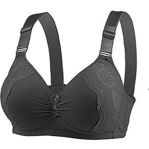 Reggiseno Taglie Forti Reggiseno Senza Ferretto Per Taglie Forti - Con Pizzo, Spalline Larghe, Coppa Intera, Minimizer, Taglie 75-120 Reggiseni - Foto 4
