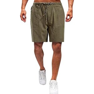 Pantaloncini Uomo In Velluto A Coste - Bermuda Estivi Con Tasche, Vita Elasticizzata, Taglie S-3XL