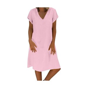 Abito Estivo Donna Con Spalline Sottili – Modello Svasato Ampio – Stampe Floreali E Fantasia – Taglie Dalla XS Alla 5XL