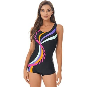 Freebily Costumi Da Bagno Bambina Interi Bikini Vintage Stampa Fiori Costumi Interi Una Spalla Monokini Push Up Brasiliana Costumi Mare Tankini - Foto 5