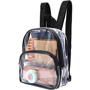 Zaino Trasparente Resistente In PVC: Per Ragazze, Ragazzi, Donne E Uomini, Ideale Per Scuola E Concerti, 42,9 Cm - 6