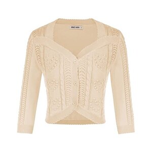 Cardigan Grace Karin Per Bambina - Bolero Con Scollo A V, Maniche Lunghe, Elegante E Morbido - Foto 11