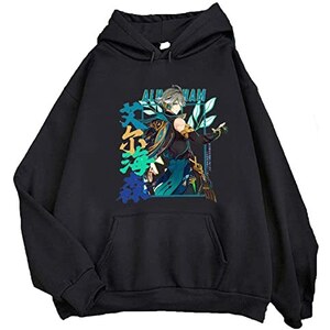 Anime Kawaii Genshin Impact Hu Tao 3d Felpa con cappuccio Pullover