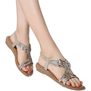 LASCANA Zeppe Donna Sandali Nere Beige Casual (EU 38