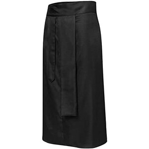 Tartanista Kilt Scozzese Lungo Uomo In Acrilico - Nero, Lunghezza 66cm, Taglia 32 Pollici