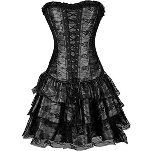 Women Gothic Lolita Dress Japanese Style Fashion Black Goth Clothes Kawaii Girl - Foto 11