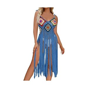 Codkkre Copricostumi Donna Lunghi Estivo Vestito Da Spiaggia Copri Bikini Donna Copricostume Da Bagno Maxi Abito Bohemien Sexy Elegante Bikini Cover Up Bianco S 117214678 - 10
