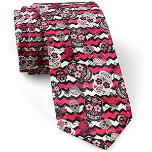 Cravatta Uomo In Seta 100% – Modello Classico Jacquard Rosso E Bianco, Fatto A Mano