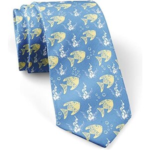 JEMYGINS - Cravatta Sottile Da 6,4 Cm Tinta Unita Per Uomo (6 Cm), Blu-1, Medium - Foto 9