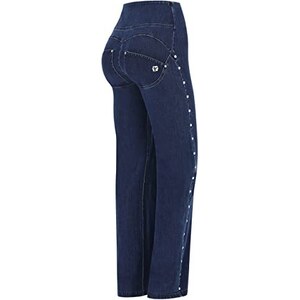 Jeans Da Uomo In Stile aliano Moda Uomo Retrò Blu Slim F Angosciato