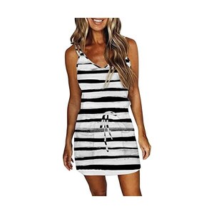 Abito Maglione Da Donna PrinStory, Scollo A V, Maniche Lunghe, Con Tasche, Per Autunno E Inverno
