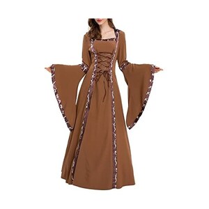 Abito medievale, da donna, retrò, cocktail, carnevale, abito gotico, abito medievale, costume medievale, da donna, rinascimentale, vestito per Halloween, abito vittoriano, abito vintage da donna, Rosa