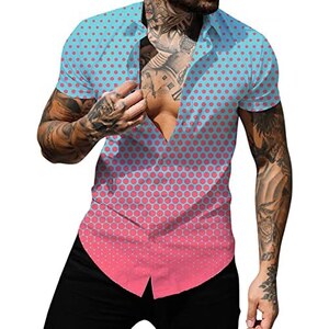 Per uomo Floreale Camicia hawaiana estiva Camicia Aloha Manica Corta Hawaiano Resort Vacanza Casuale Estate Primavera Collo ripiegato Cardigan con Bottoni Blu Bianco Giallo Rosa del 2026 a $24.99