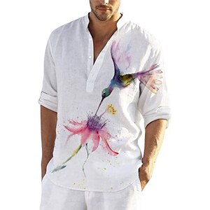 Camicie in canapa di cotone per uomo e adulto, camicie formali semplici e stravaganti, a maniche lunghe, comode, traspiranti, da spiaggia, uscite quotidiane, camicia con bottoni, vestibilità regolare