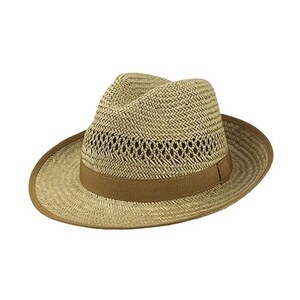 Cappello Di Paglia Lipodo Carovigno Con Corona Ventilata, Tesa 6 Cm, Unisex, Per Sole E Spiaggia
