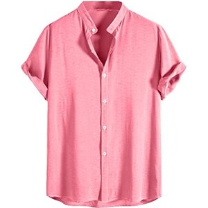 Camicie Casual da uomo camicia a quadri a maniche lunghe abbottonata grande e al
