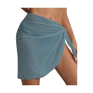 Blu Acquerello Floreale Design Sarong Pareo Mare