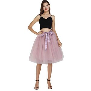 4 Gonne A Tutù In Tulle Morbido Per Donne - Gonna Corta A Strati Con Elastico - Perfetta Per Feste, Cosplay, Ballo E Corse - Divertenti E Colorate