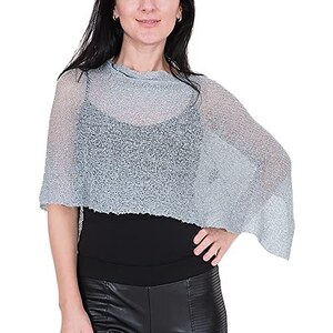 Poncho Flannel Tinta Unita Morbido Caldo Con Trama Intrecciata