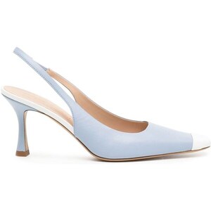 Amina Muaddi Pumps Camelia 60mm con cinturino posteriore - Bianco