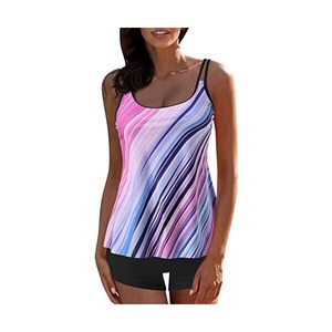 Generico Costume Da Bagno A Due Pezzi Estivo Da Donna Alla Moda Costume Da Bagno Sexy Con Fasciatura A Righe Bikini Costumi Da Bagno Corti Eleganti E Sottili Costumi Da Bagno E Figlia 121830034