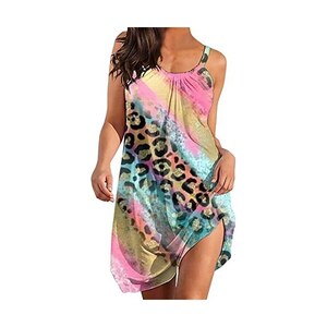 Abito Estivo Donna Imily Bela - Corto Floreale Oversize Con Scollo Rotondo E Volant