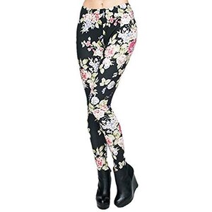 Anekaant Leggings Donna In Cotone Lycra - Arancione, Taglia Unica, Modello Liscio