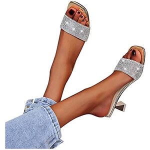Sandali Con Zeppa Donna In Pizzo, Argento, Taglia 39, Leggeri E Traspiranti, Con Supporto Plantare, Perfetti Per L'Estate