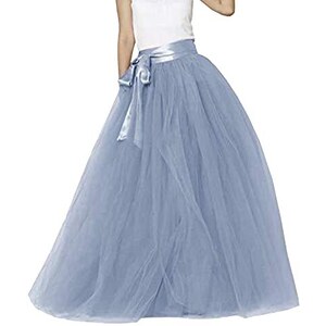 2018 Estate Lunga Gonna In Tulle Elastico In Va A Pieghe Midi Gonna - Foto 14