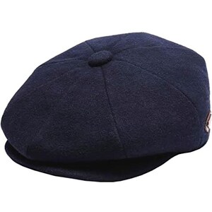 UTOWO Berretto da Donna in Tweed-Plaid-Newsboy Fiddler Classico Cappello Invernale - Nero - M