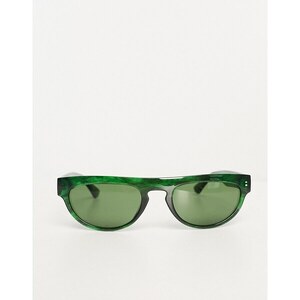 Occhiali Da Sole Rotondi Johnny Depp Occhiali Da Sole Johnny Depp Rotondi Retro - Lente Verde Polarizzata G15, Montatura Trasparente Acetato Occhiali Moscot Uomo