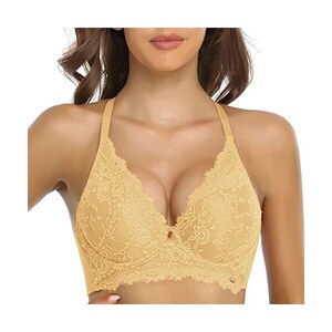 KBRPEY Reggiseno Donna Senza Ferretto Comfort Push Up Reggiseni a