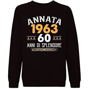 Donna 62° Compleanno 62 Uomo Donna Anni 1963 Regalo Maglietta Con Collo A V - Foto 11