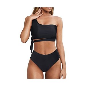 Bikini Vela Donna Marrone Top Twist Vita Alta | My Soho