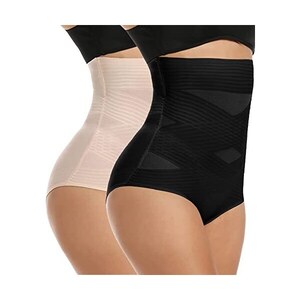 Perizoma Contenitivo Vita Alta - Modellante Pancia E Fianchi In Cotone, Senza Cuciture - Foto 10