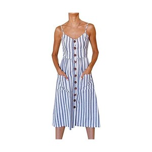 SweatyRocks Ditsy floreale diviso coscia maxi abito manica a sbuffo corpetto arricciato abiti lunghi Boho prendisole per l'estate, Marrone e bianco., L