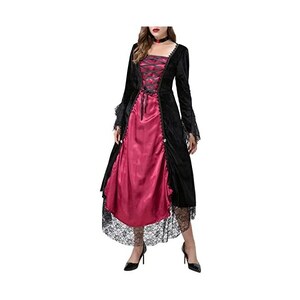 Abito medievale da donna rinascimentale da principessa, stile barocco, stile rococò, abito da regina vittoriana, grandi dimensioni, maxi abito da sera elegante, abito da cocktail, Z-2 blu, M