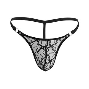 Vemefufu Sexy Pizzo C G String Uomo Intimo Perizoma Slip Boxer Tanga Uomini Hot Vita Bassa