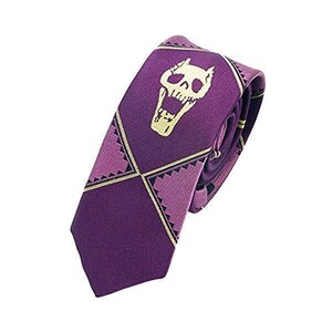 Cravatta Joker Per Halloween – Colore Nero – Unisex – Nuova Con Etichette – Fatta A Mano