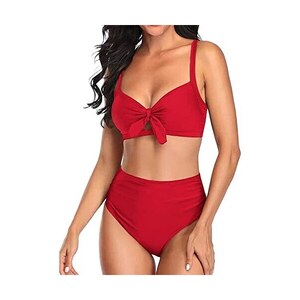 Bikini Completo Donna Bandeau Push Up &ndash; Slip Con Stringhe E Listini &ndash; Modello XK16806