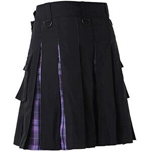 Kilt Scozzese Uomo Vintage - Cotone/Poliestere, Vita Alta Con Fibbie - Foto 13
